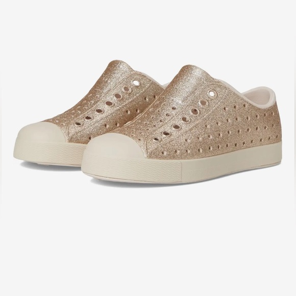 Native Gold Glitter Women's Sneakers - Picture 1 of 12